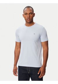 Tommy Jeans T-Shirt Jaspe DM0DM20363 Niebieski jasny Slim Fit. Kolor: niebieski. Materiał: bawełna #1