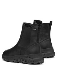 Geox Botki D Spherica 4X4 B Abx D5626A 00085 C9999 Czarny. Kolor: czarny. Materiał: skóra