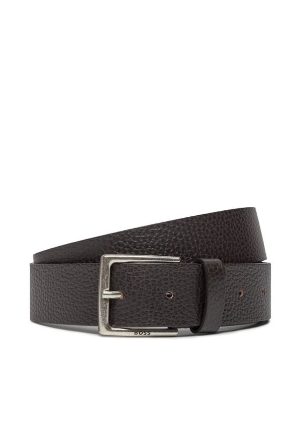 BOSS - Boss Pasek Męski Rummi-Gr Sz35 50512758 Brązowy. Kolor: brązowy. Materiał: skóra