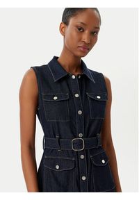 Morgan Sukienka jeansowa 251-RNAUTICA Granatowy Regular Fit. Kolor: niebieski. Materiał: bawełna #3