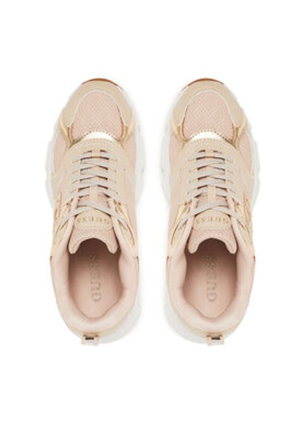 Guess Sneakersy 176257 Beżowy. Kolor: beżowy. Materiał: materiał