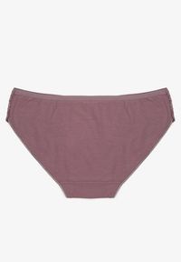 Renee - Fioletowe Bawełniane Majtki Figi o Klasycznym Fasonie Venalice. Kolor: fioletowy. Materiał: bawełna. Wzór: aplikacja #2