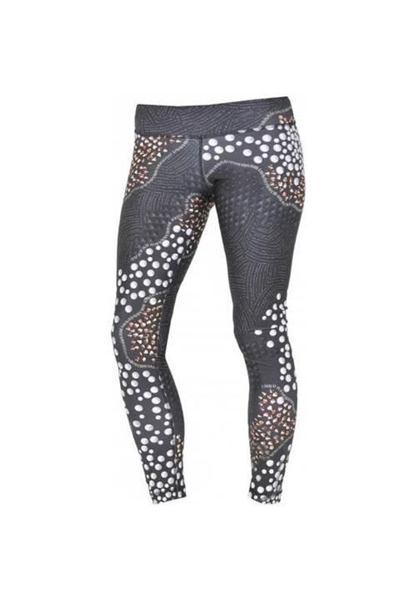 Legginsy treningowe damskie Reebok D Stud Legging. Kolor: szary. Sport: fitness