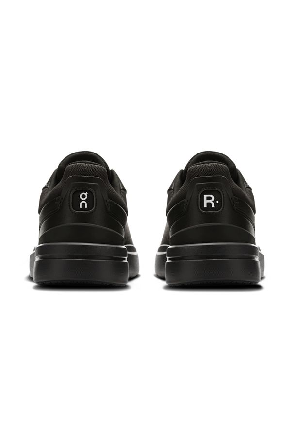 On - ON THE ROGER Advantage Black | Black Sneakersy męskie. Okazja: na co dzień. Kolor: czarny. Materiał: materiał, jeans. Wzór: jednolity. Sport: tenis