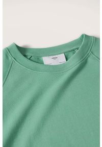 Mango Man bluza Dylan męska kolor zielony gładka. Okazja: na co dzień. Kolor: zielony. Materiał: włókno, dzianina. Wzór: gładki. Styl: casual #5