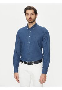 Michael Kors Koszula jeansowa MD0MD91441 Granatowy Slim Fit. Kolor: niebieski. Materiał: bawełna #1