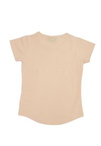LEONE 1947 APPAREL - Dziewczęcy T-shirt z krótkim rękawem i dużym logo Chic Boxing. Kolor: beżowy. Długość rękawa: krótki rękaw. Długość: krótkie. Sport: joga i pilates