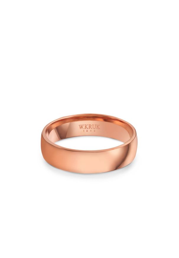 W.KRUK RABAT Obrączka Złota - Grawer GRATIS - złoto 585 - ZLS/O_72R52G. Materiał: złote. Kolor: złoty. Wzór: gładki