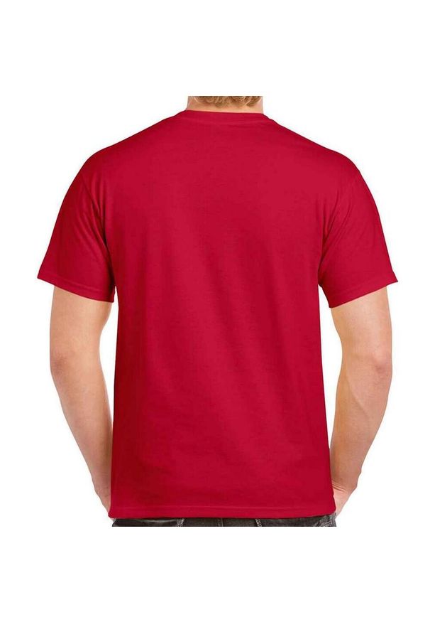 GILDAN - Ultra Bawełniana Koszulka Unisex Dla Dorosłych. Kolor: czerwony. Materiał: bawełna