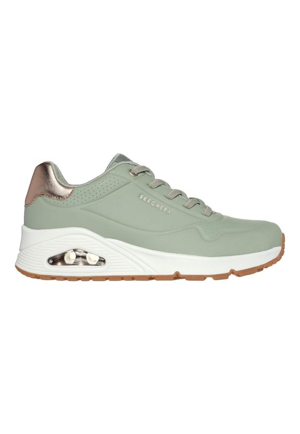 skechers - Buty do chodzenia damskie Skechers Uno Shimmer Away. Zapięcie: bez zapięcia. Kolor: różowy. Materiał: syntetyk, materiał. Szerokość cholewki: normalna. Model: Skechers Sport. Sport: turystyka piesza