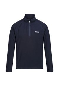 Regatta - Męski Polar Z Suwakiem Montes. Kolor: niebieski. Materiał: polar. Sezon: zima. Sport: turystyka piesza