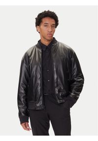 Versace Jeans Kurtka bomber 79GAS407 Czarny Regular Fit. Kolor: czarny. Materiał: syntetyk