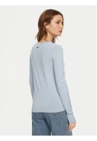 Calvin Klein Bluzka K20K208031 Błękitny Slim Fit. Kolor: niebieski. Materiał: syntetyk #5