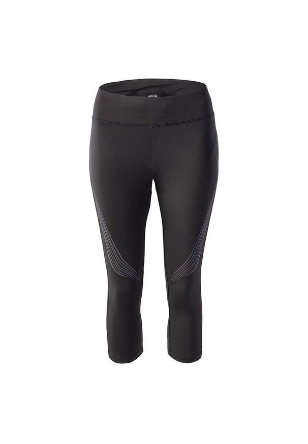 IQ - Legginsy 3/4 Damskie Nukia. Kolor: czarny. Sport: bieganie