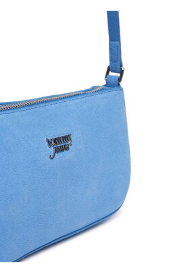 Tommy Jeans Torebka Tjw Must Suede Shoulder Bag AW0AW18454 Niebieski. Kolor: niebieski. Materiał: zamszowe, skórzane