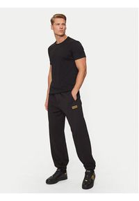 Versace Jeans Couture Spodnie dresowe 77GAAT08 Czarny Regular Fit. Kolor: czarny. Materiał: bawełna #4