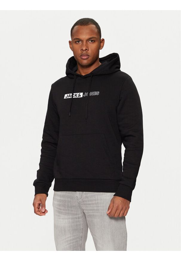Jack & Jones Bluza 12233599 Czarny Regular Fit. Kolor: czarny. Materiał: bawełna, syntetyk