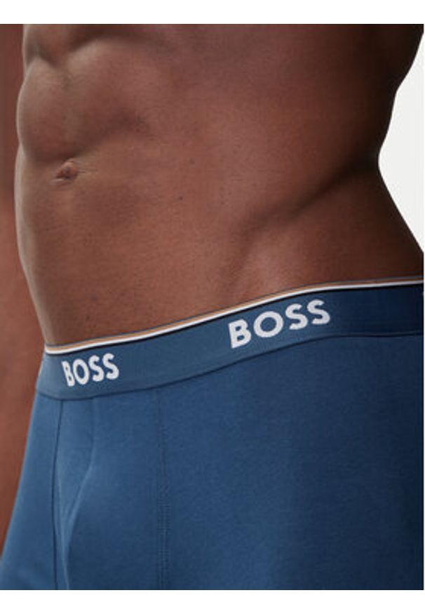 BOSS Komplet 3 par bokserek 50531685 Niebieski. Kolor: niebieski. Materiał: bawełna