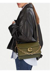 Coach Torebka CY919 Khaki. Kolor: brązowy. Materiał: skórzane