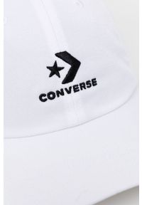Converse czapka kolor biały z aplikacją 10022131.A02-White. Kolor: biały. Wzór: aplikacja #3
