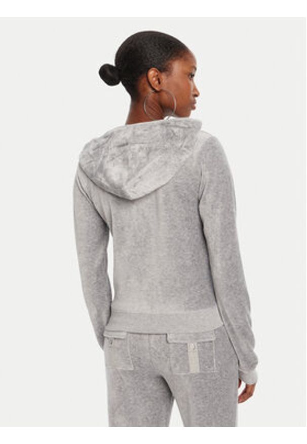 Juicy Couture Bluza Robyn JCSEBJ007 Szary Slim Fit. Kolor: szary. Materiał: bawełna