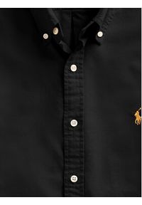 Polo Ralph Lauren Koszula 710767828001 Czarny Slim Fit. Typ kołnierza: polo. Kolor: czarny. Materiał: bawełna #3