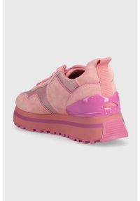 Liu Jo sneakersy WONDER 52 kolor różowy BA3085PX027S1688. Zapięcie: sznurówki. Kolor: różowy. Materiał: guma. Obcas: na platformie #5