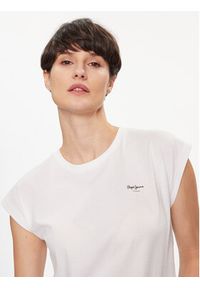 Pepe Jeans T-Shirt Lory PL505853 Biały Regular Fit. Kolor: biały. Materiał: bawełna #5