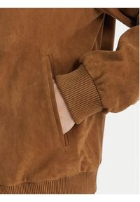 BOSS Kurtka skórzana H-Muller 50543213 Brązowy Regular Fit. Kolor: brązowy. Materiał: skóra #7