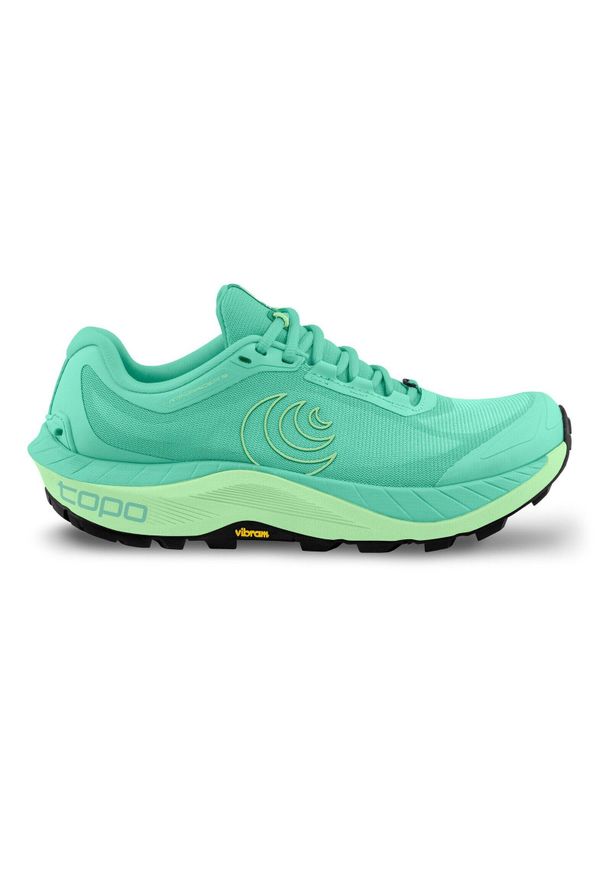 TOPO ATHLETIC - Damskie buty trailowe Topo Athletic MTN Racer 3. Kolor: niebieski, zielony, wielokolorowy. Obcas: na platformie. Sport: bieganie