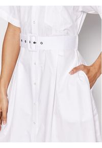 Guess Sukienka koszulowa Selene W2GK84 WDXM0 Biały Regular Fit. Kolor: biały. Materiał: bawełna. Typ sukienki: koszulowe #4