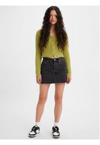 Levi's® Spódnica jeansowa Icon A46940000 Czarny Loose Fit. Kolor: czarny. Materiał: jeans, bawełna #4