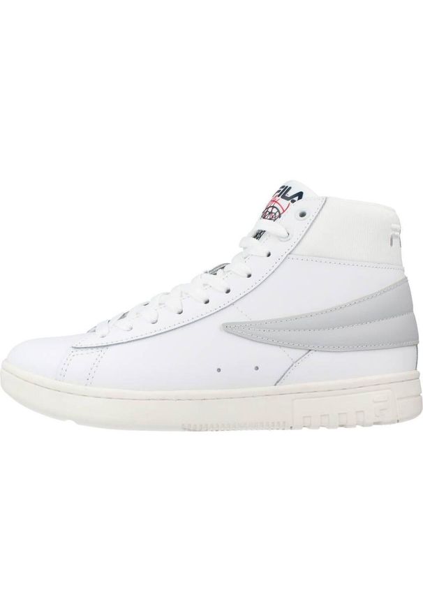 Fila - Buty FILA HIGHFLYER L MID Biały. Kolor: biały. Materiał: tkanina, skóra. Styl: sportowy