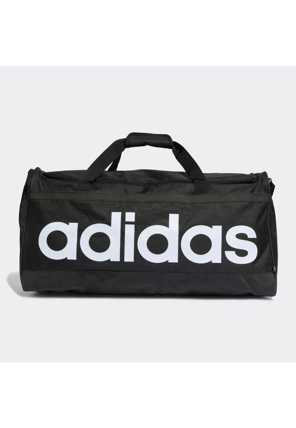 Adidas - Essentials Duffel Bag Large. Kolor: biały, wielokolorowy, czarny. Materiał: materiał