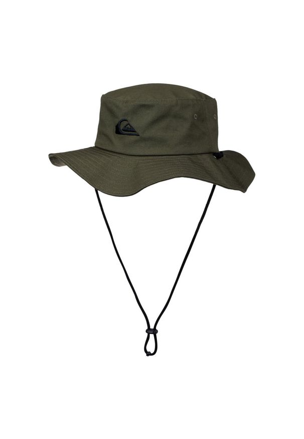 Quiksilver - Kapelusz typu boonie safari dla Mężczyzn BUSHMASTER Brązowy. Kolor: zielony. Materiał: bawełna, tkanina. Wzór: haft