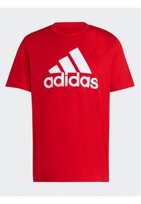 Adidas - adidas T-Shirt Essentials Single Jersey Big Logo T-Shirt IC9352 Czerwony Regular Fit. Kolor: czerwony. Materiał: bawełna #2