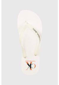 Calvin Klein Jeans japonki BEACH SANDAL AOP męskie kolor biały YM0YM00656. Kolor: biały #3