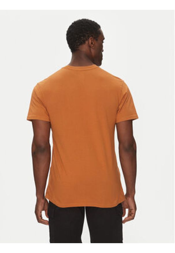 Quiksilver T-Shirt EQYZT08035 Brązowy Regular Fit. Kolor: brązowy. Materiał: bawełna