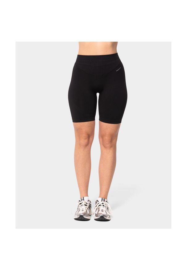 Bikery bezszwowe Carpatree Accolade czarne. Kolor: czarny. Sport: fitness