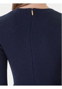 MICHAEL Michael Kors Sukienka dzianinowa MF5835G4VR Granatowy Slim Fit. Kolor: niebieski. Materiał: wełna #4