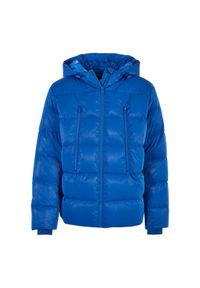 Kurtka puchowa Urban Classics Shark Skin. Kolor: niebieski. Materiał: puch #1
