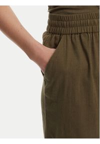 Vero Moda Spodnie materiałowe Caia 10333796 Zielony Wide Leg. Kolor: zielony. Materiał: bawełna