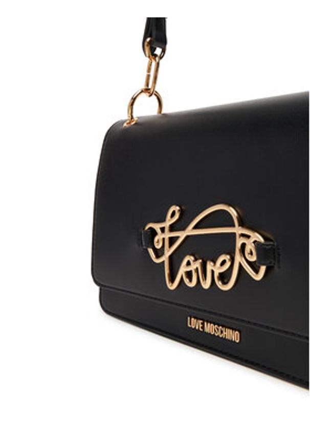 Love Moschino - LOVE MOSCHINO Torebka JC4264PP0MKG0000 Czarny. Kolor: czarny. Materiał: skórzane