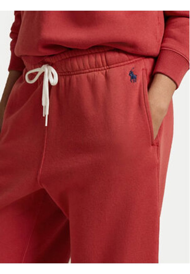 Polo Ralph Lauren Spodnie dresowe 211943009 Czerwony Regular Fit. Kolor: czerwony. Materiał: bawełna