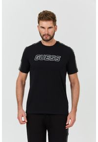Guess - GUESS Czarny męski t-shirt Arlo Cn, Rozmiar S. Kolor: czarny #1