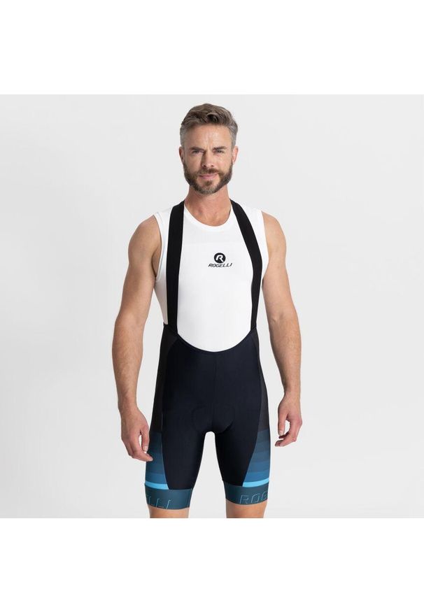 ROGELLI - Spodenki Rogelli Hero II. Kolor: szary, niebieski, wielokolorowy, czarny. Sport: kolarstwo