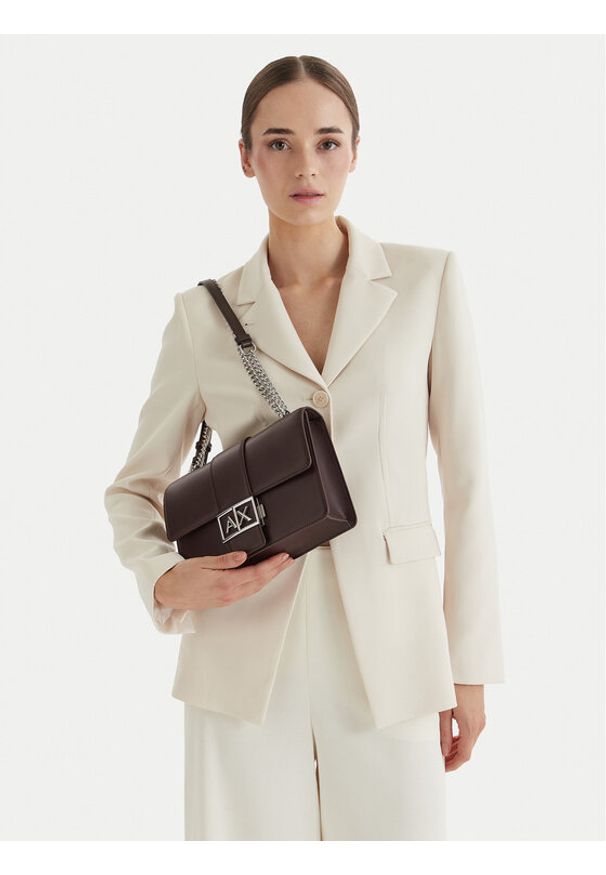 Armani Exchange Torebka XW000070 AF12039 U6018 Brązowy. Kolor: brązowy. Materiał: skórzane