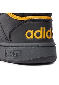 Adidas - adidas Sneakersy Hoops 3.0 Mid IG7928 Czarny. Kolor: czarny. Materiał: skóra