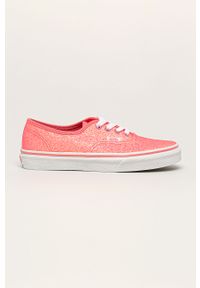 Vans - Tenisówki Neon Glitter Authentic. Nosek buta: okrągły. Zapięcie: sznurówki. Kolor: różowy. Materiał: syntetyk, materiał, guma. Szerokość cholewki: normalna #1