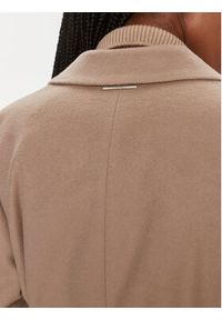 Calvin Klein Płaszcz wełniany Essential K20K205937 Beżowy Regular Fit. Kolor: beżowy. Materiał: wełna #3